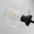 Nordic Blow Glass Pendant Lamp Modern Restaurant Chandelier